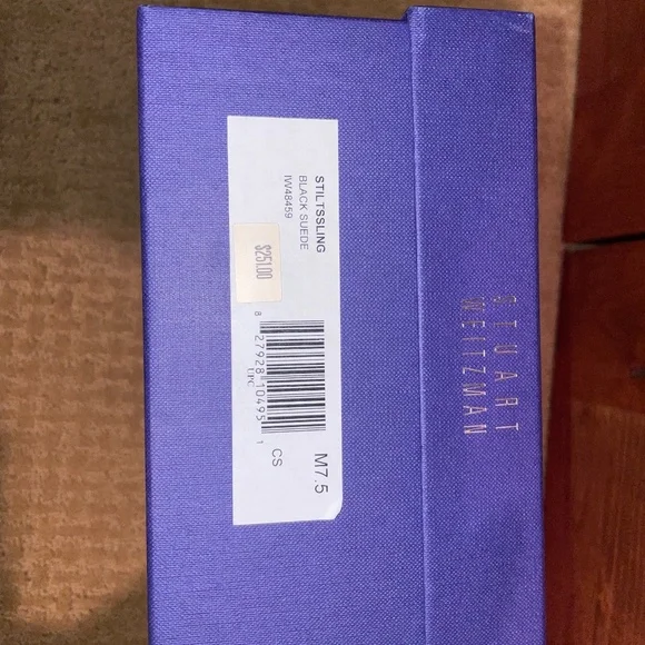 Stuart Weitzman Black Suede Platform Heels Size 7.5 - Picture 13 of 13